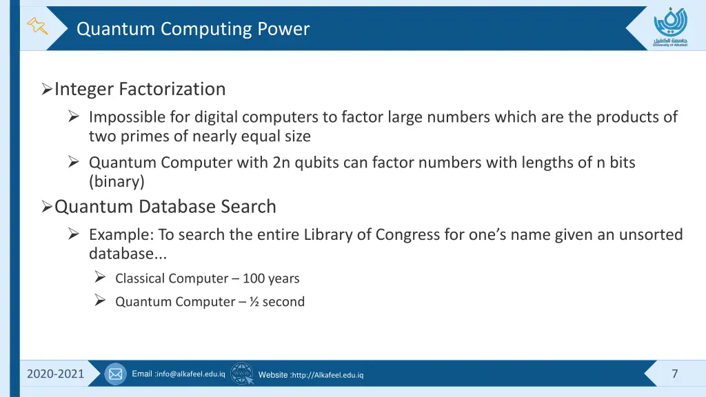 quantum computing power