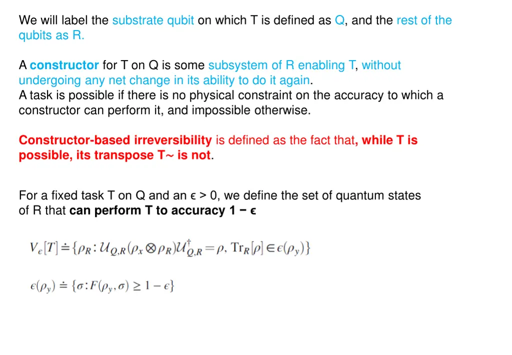 we will label the substrate qubit on which