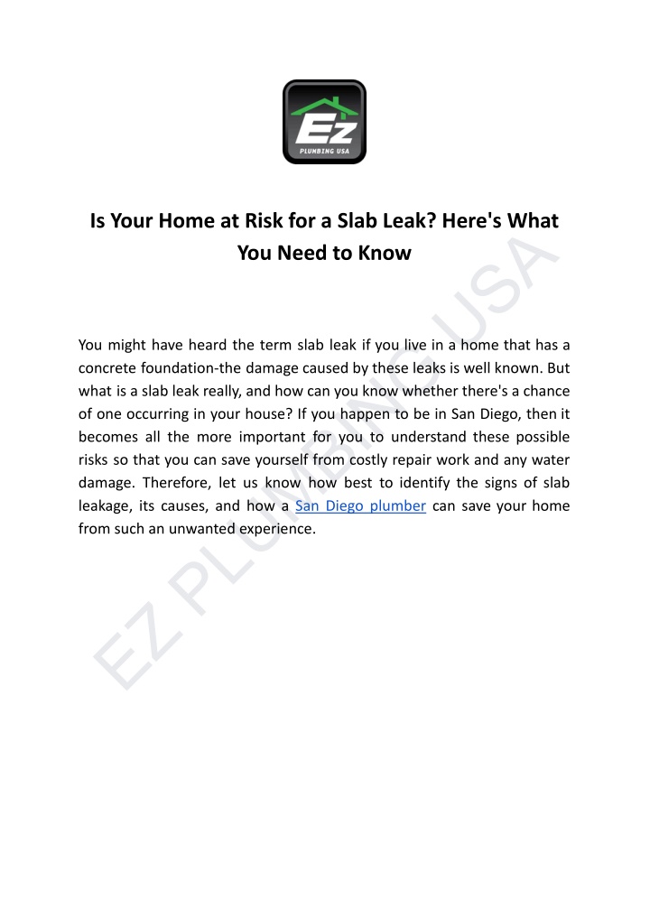 is your home at risk for a slab leak here s what