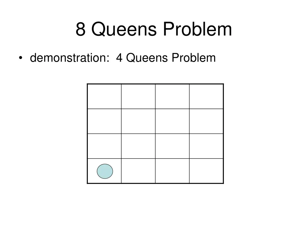 8 queens problem 1