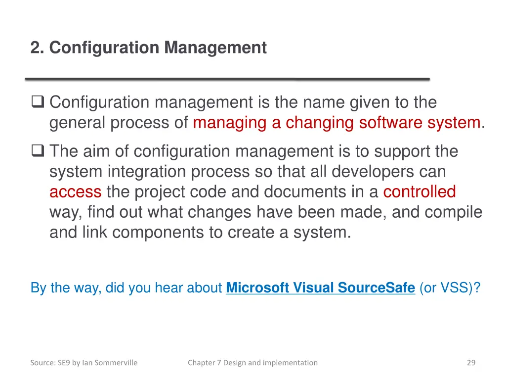 2 configuration management