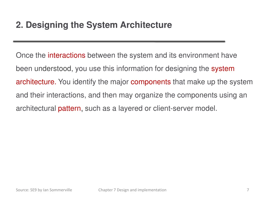 2 designing the system architecture