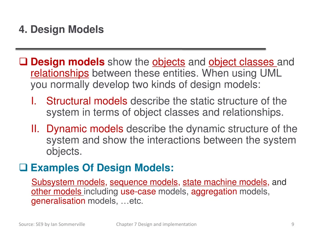 4 design models