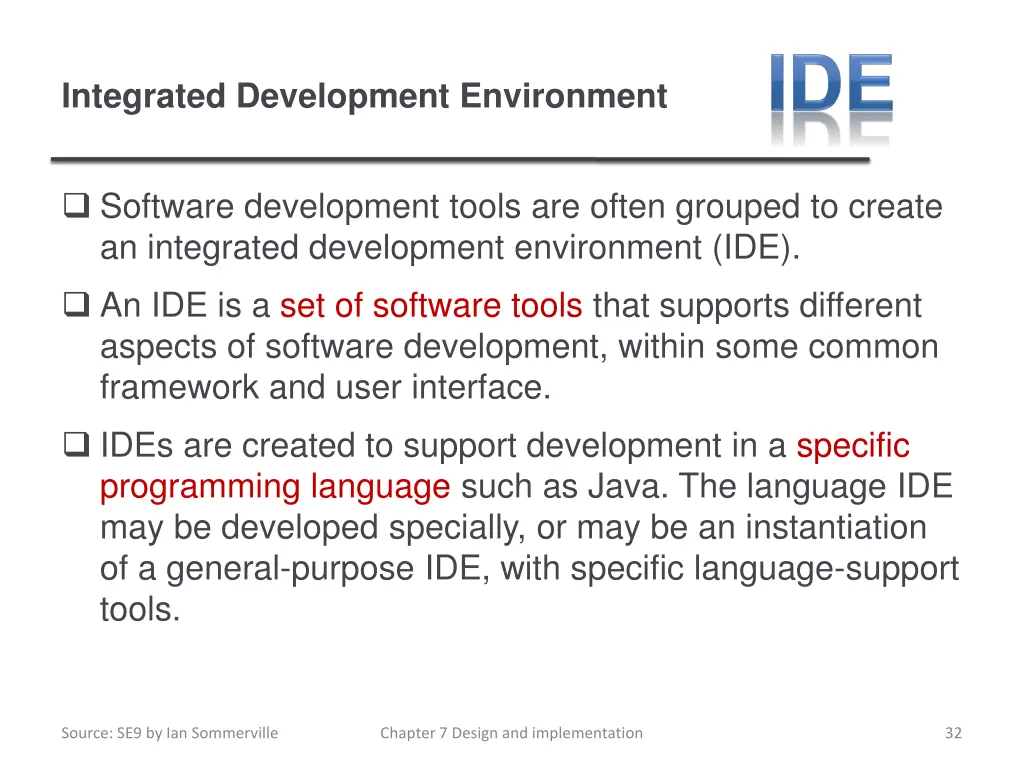 integrated development environment