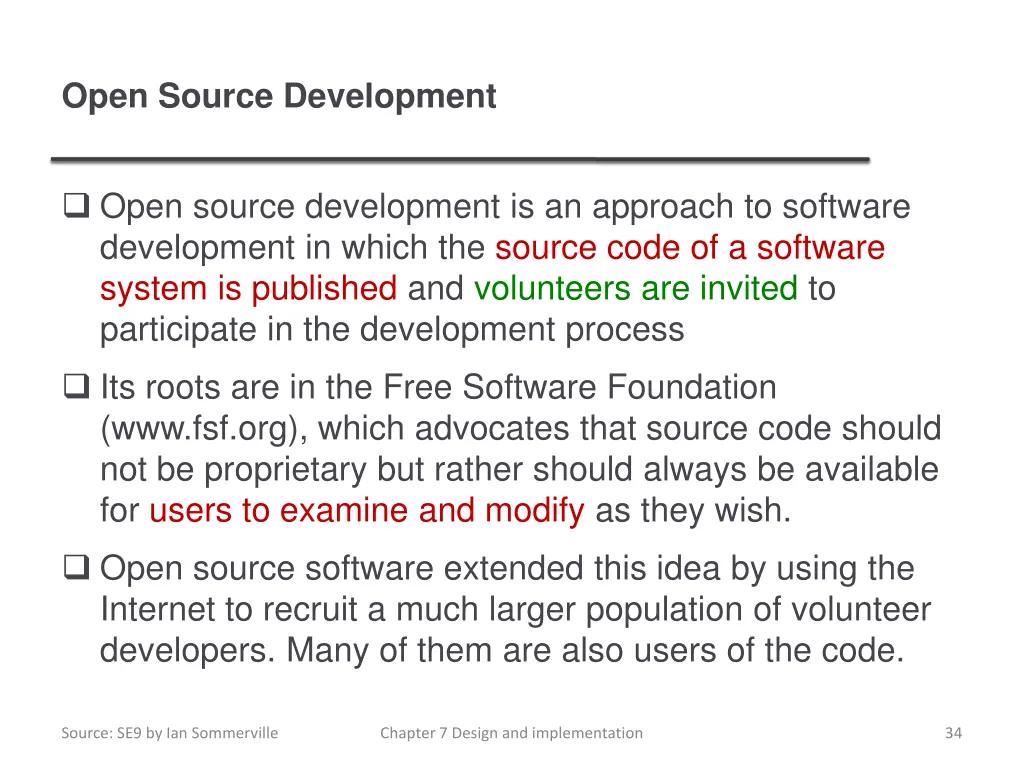 open source development
