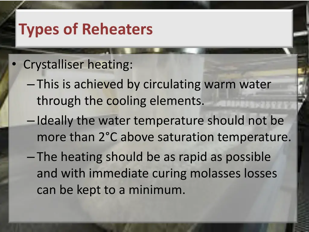 types of reheaters