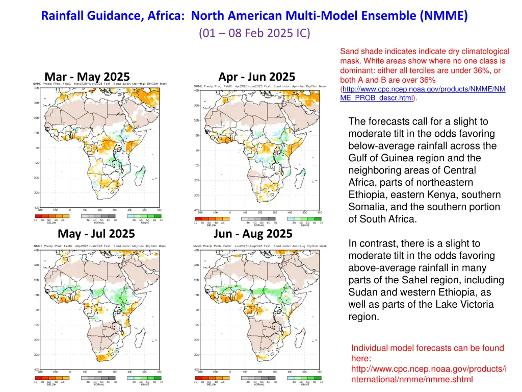 rainfall guidance africa north american multi
