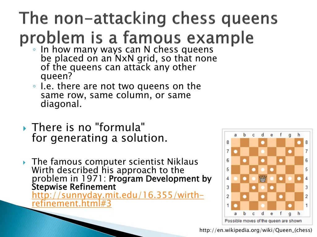 in how many ways can n chess queens be placed