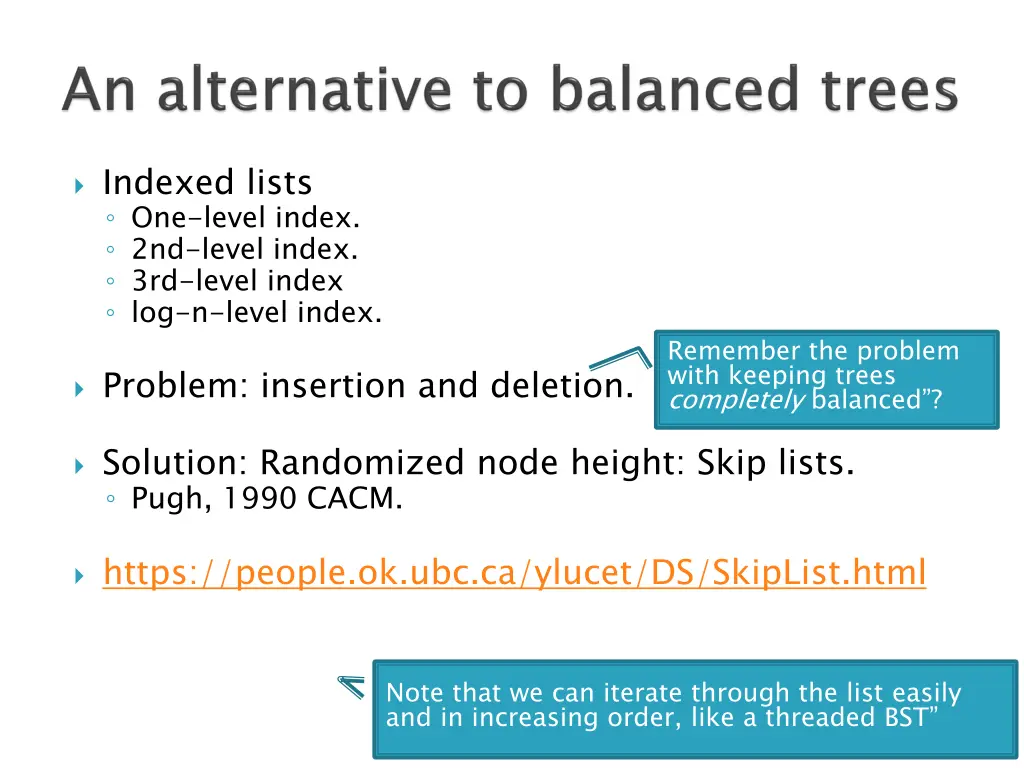 indexed lists one level index 2nd level index