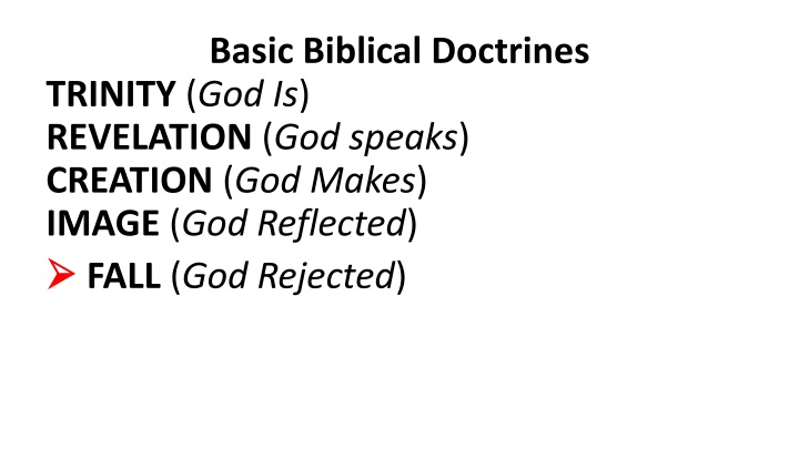 basic biblical doctrines trinity