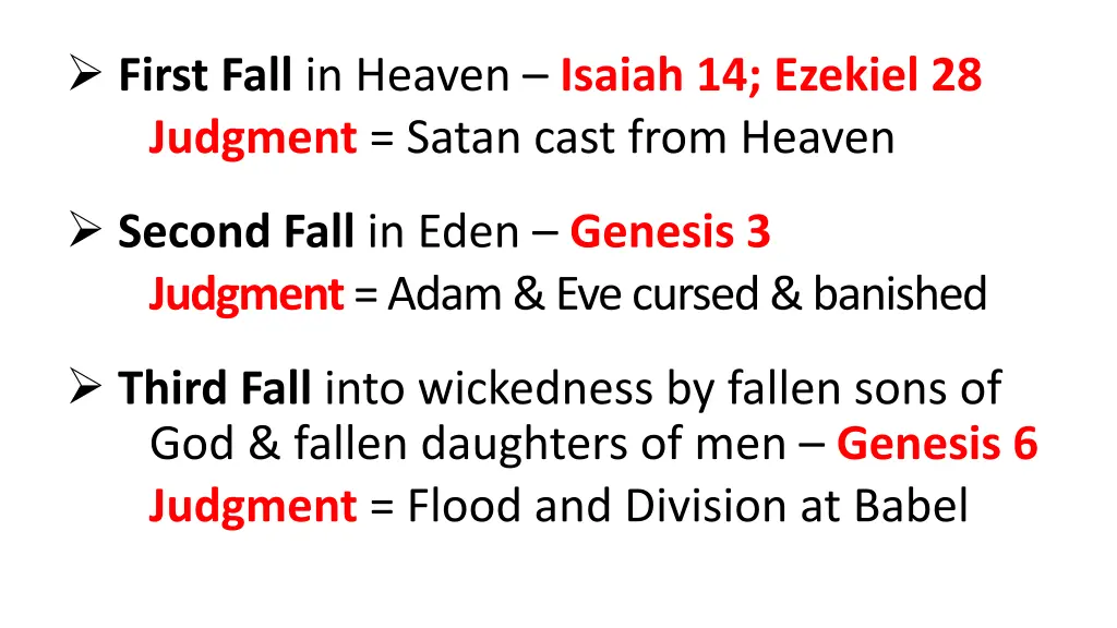 first fall in heaven isaiah 14 ezekiel