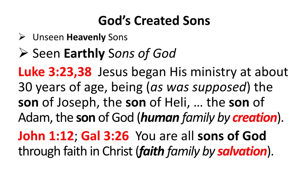 god s created sons 1
