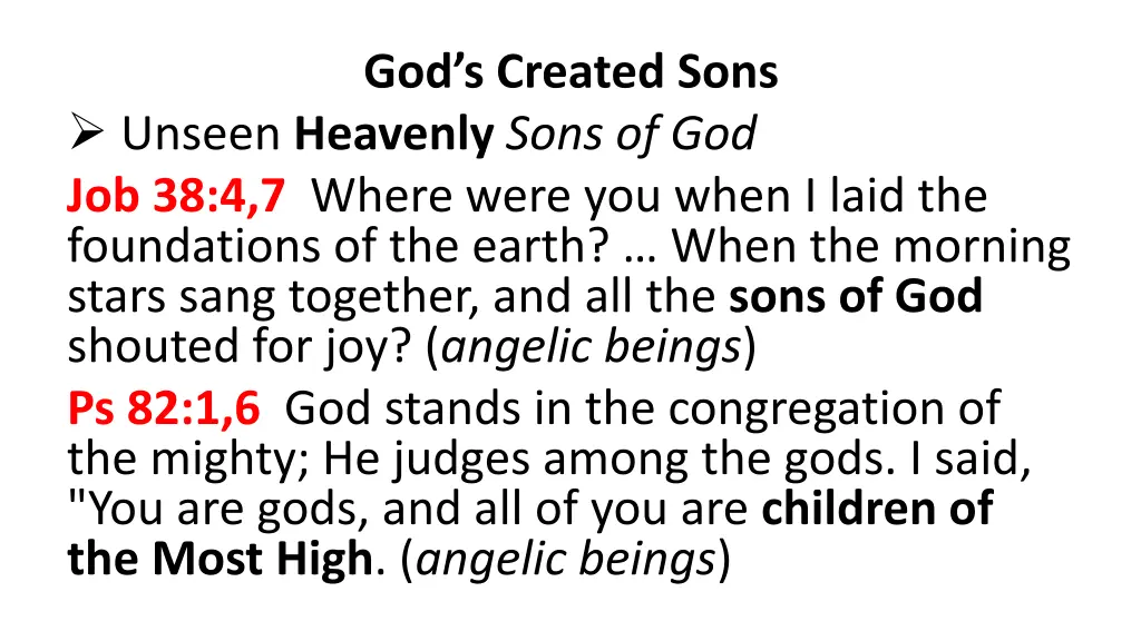 god s created sons