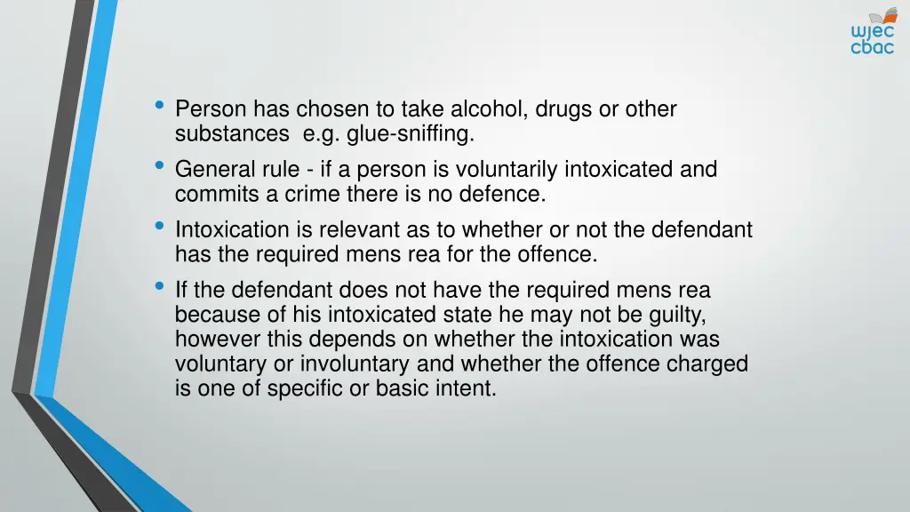 person has chosen to take alcohol drugs or other