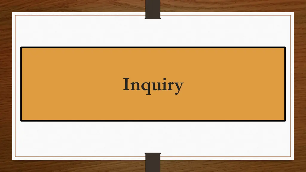 inquiry
