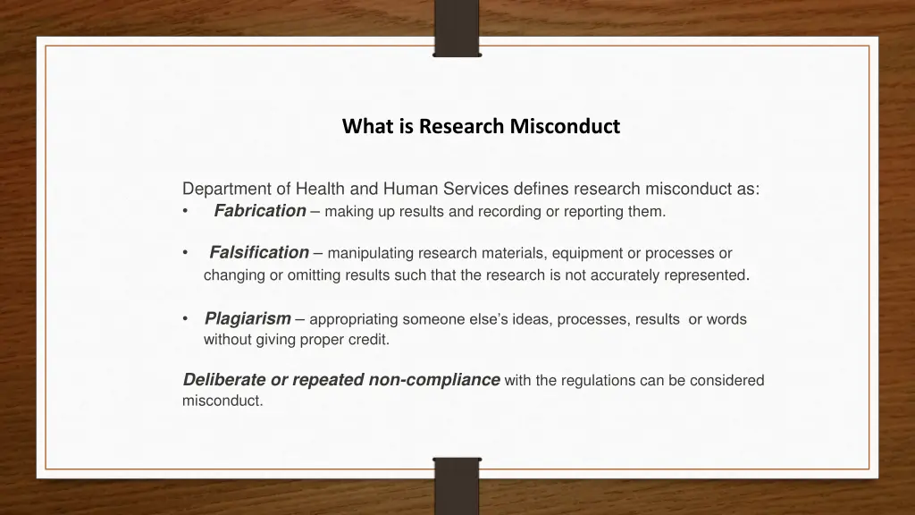 what is research misconduct