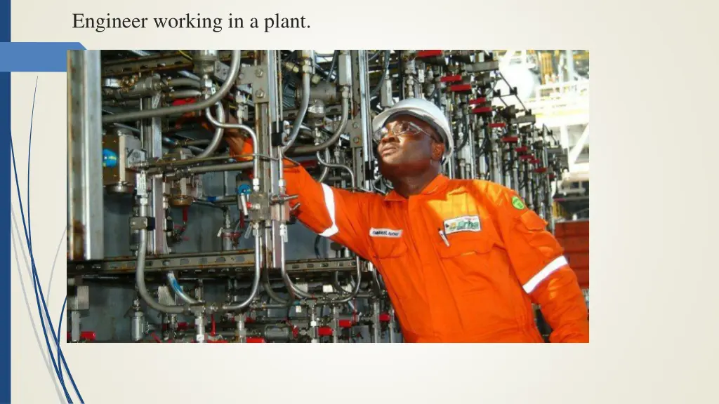 engineer working in a plant