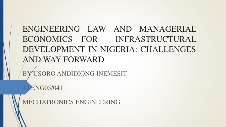 engineering law and managerial economics