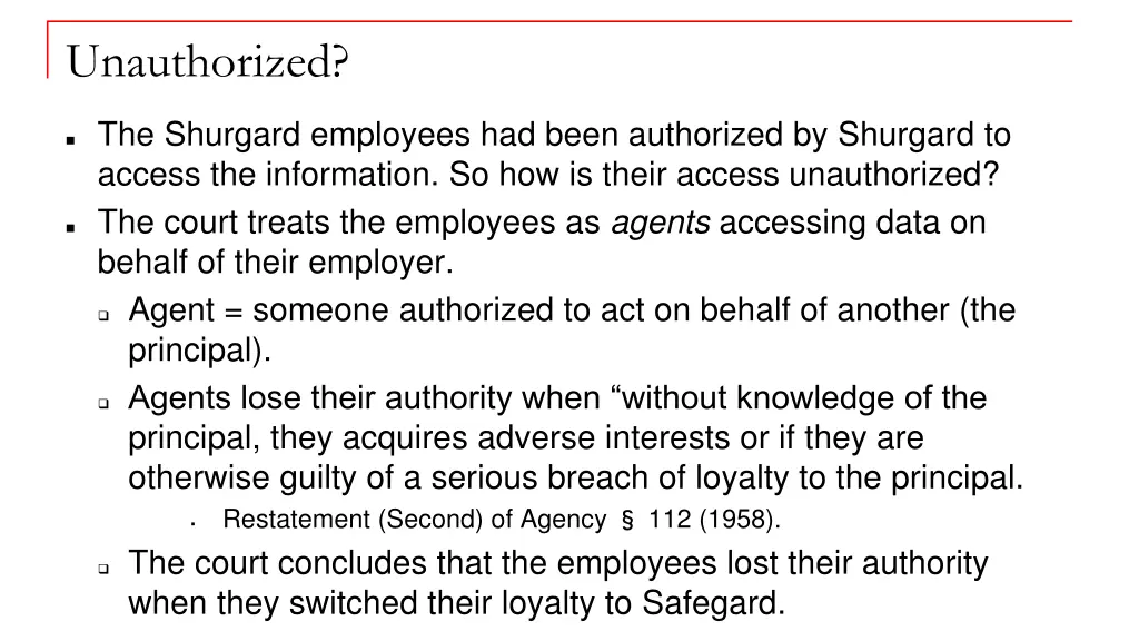 unauthorized