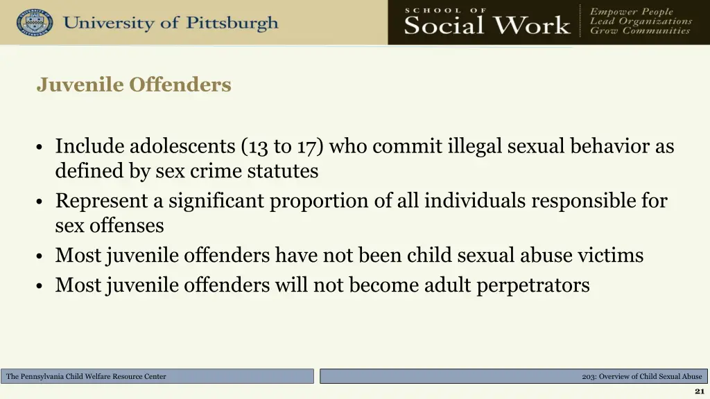 juvenile offenders