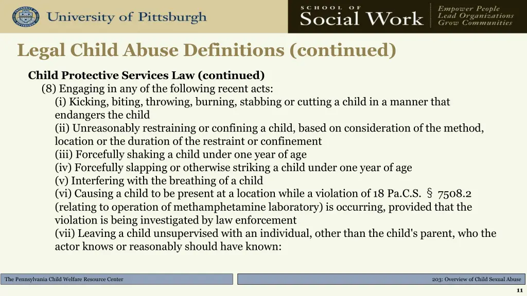 legal child abuse definitions continued 1