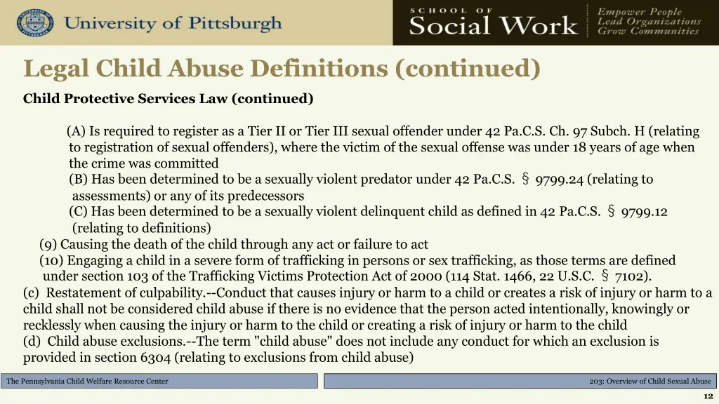 legal child abuse definitions continued 2