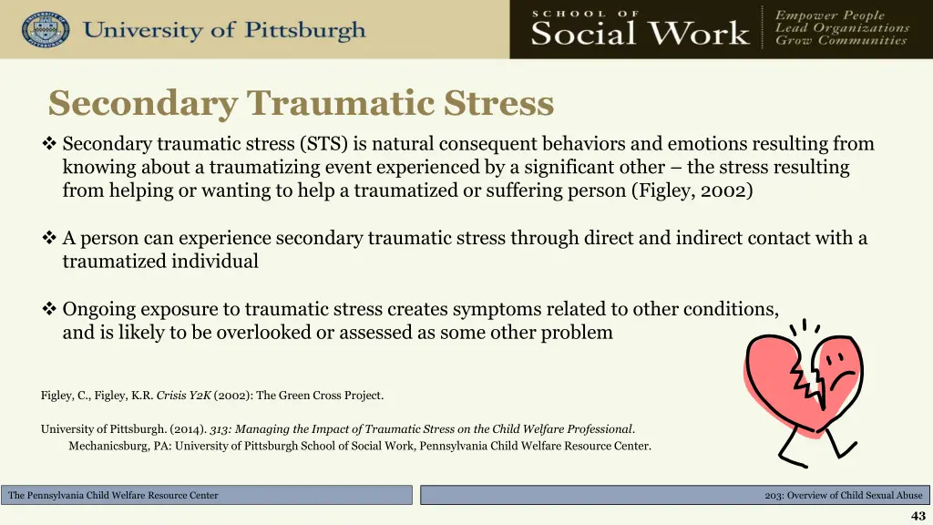 secondary traumatic stress secondary traumatic
