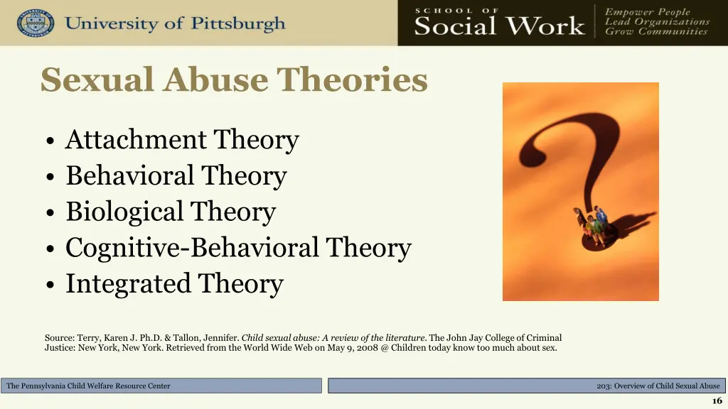 sexual abuse theories