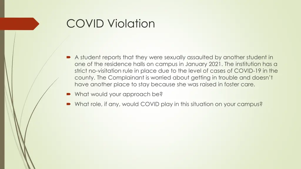 covid violation