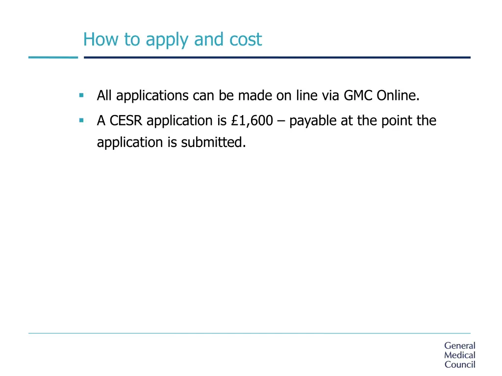 how to apply and cost