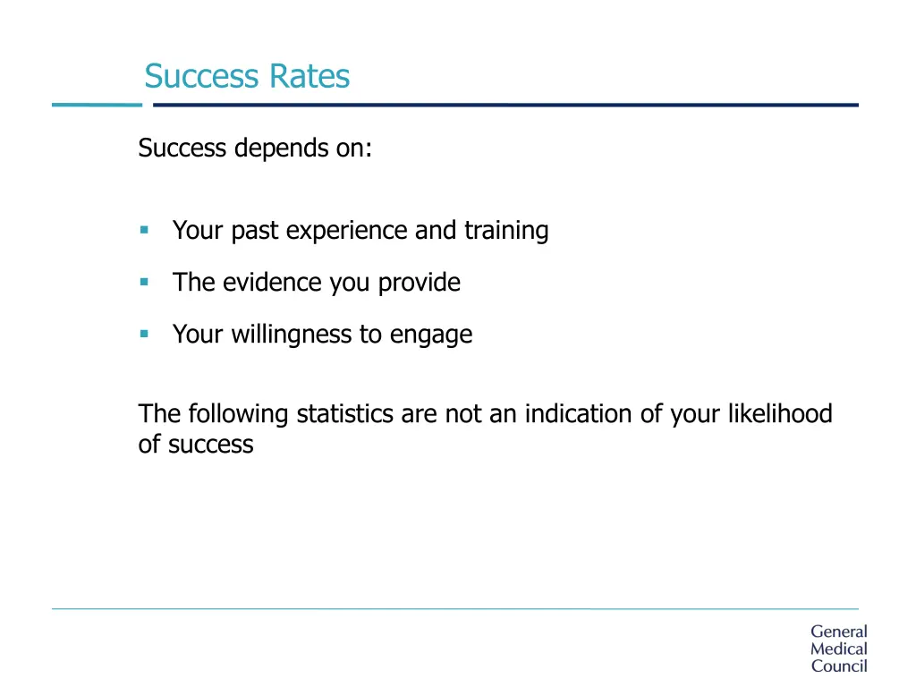 success rates