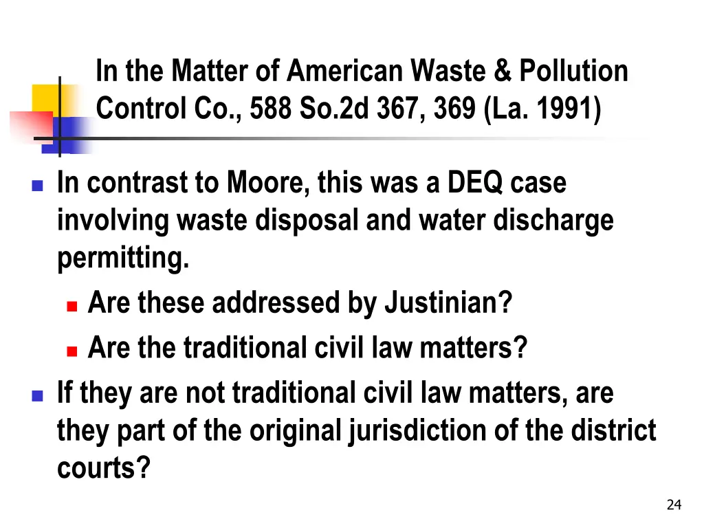 in the matter of american waste pollution control