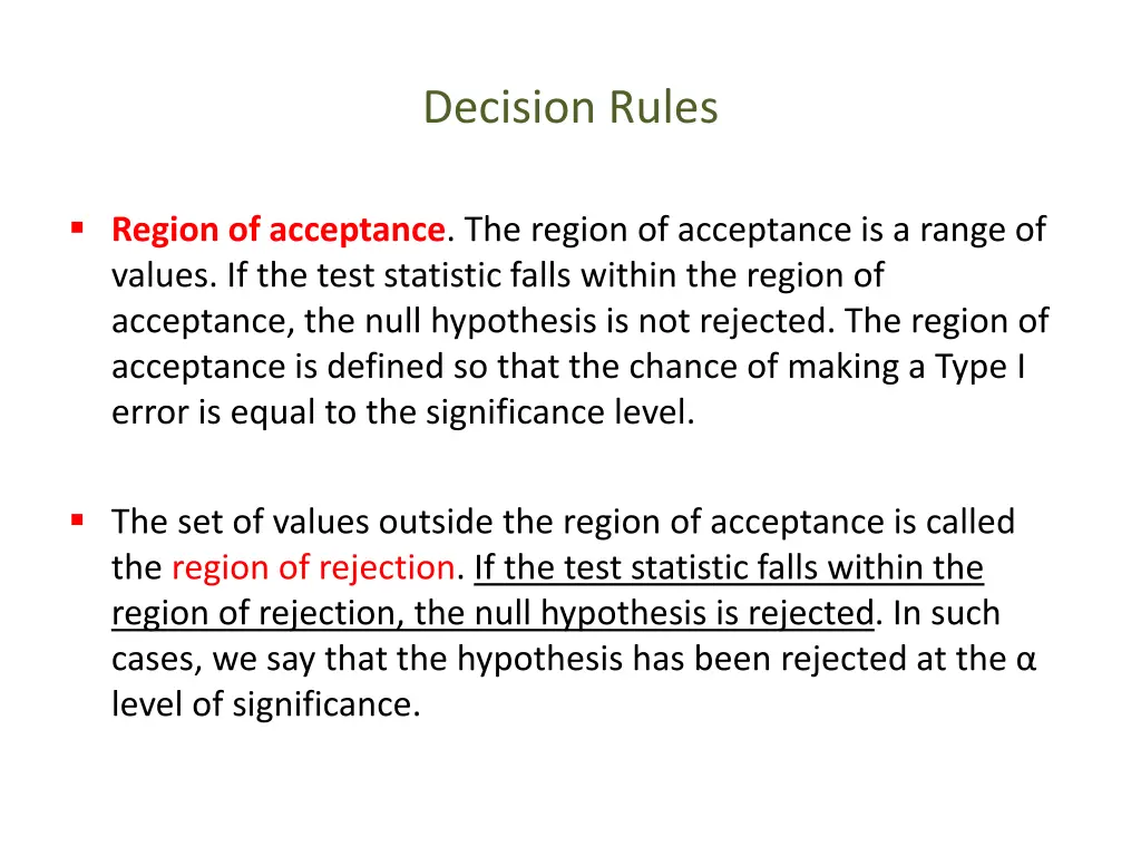 decision rules 1