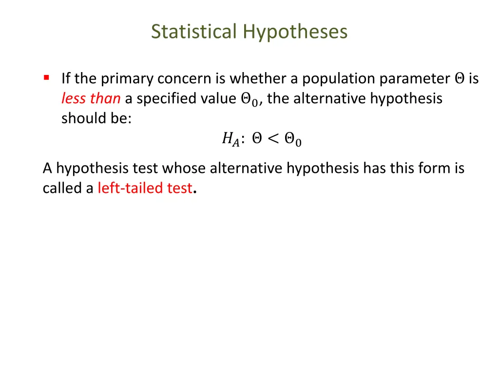 statistical hypotheses 2