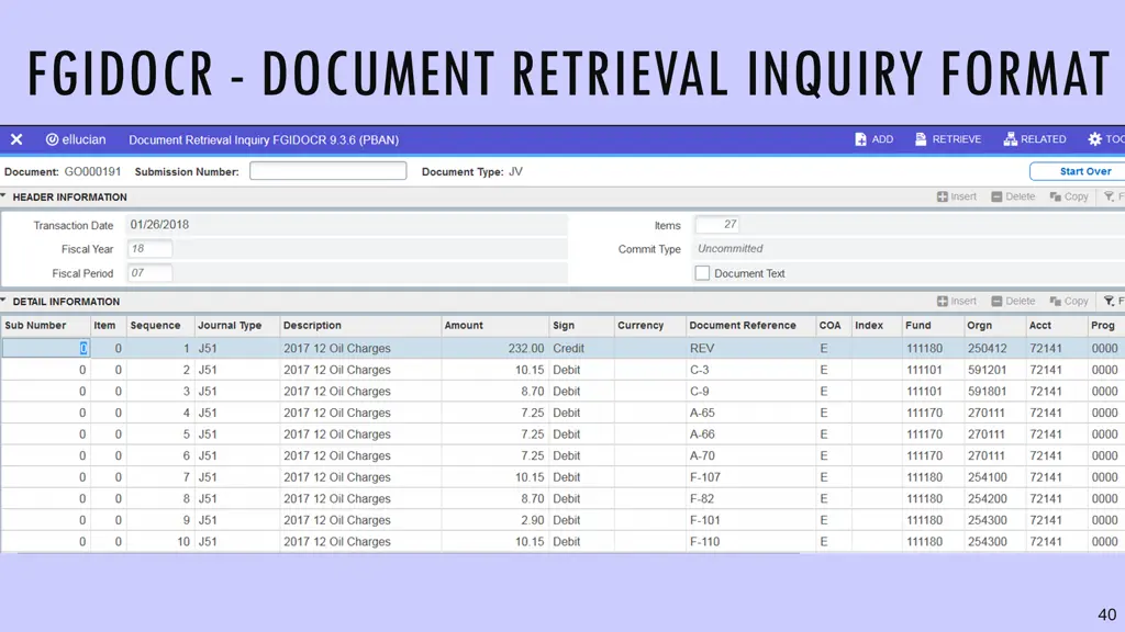 fgidocr document retrieval inquiry format