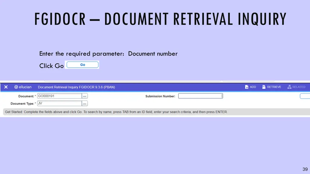 fgidocr document retrieval inquiry