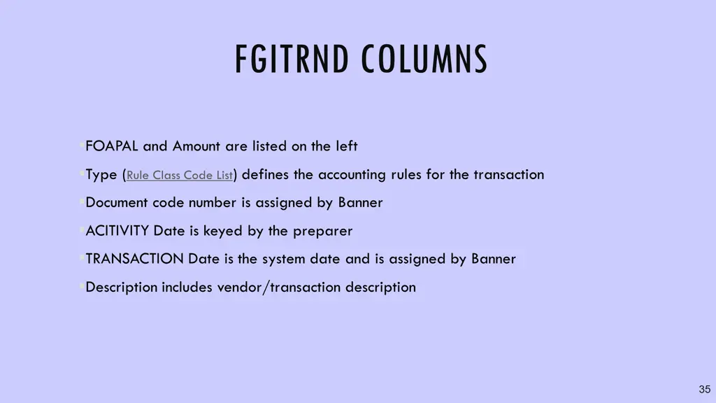 fgitrnd columns