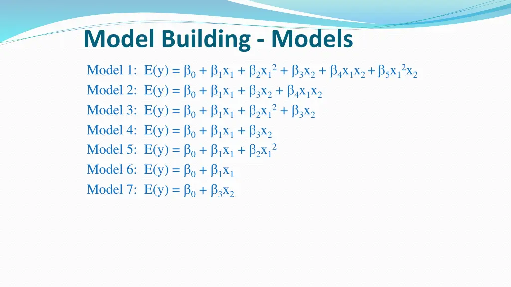 model building models model