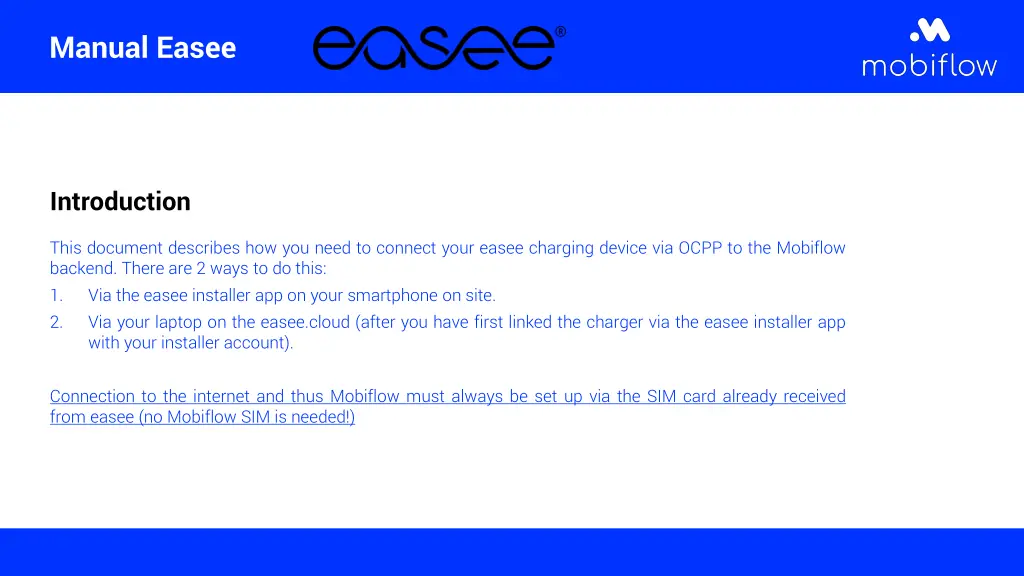 manual easee 1