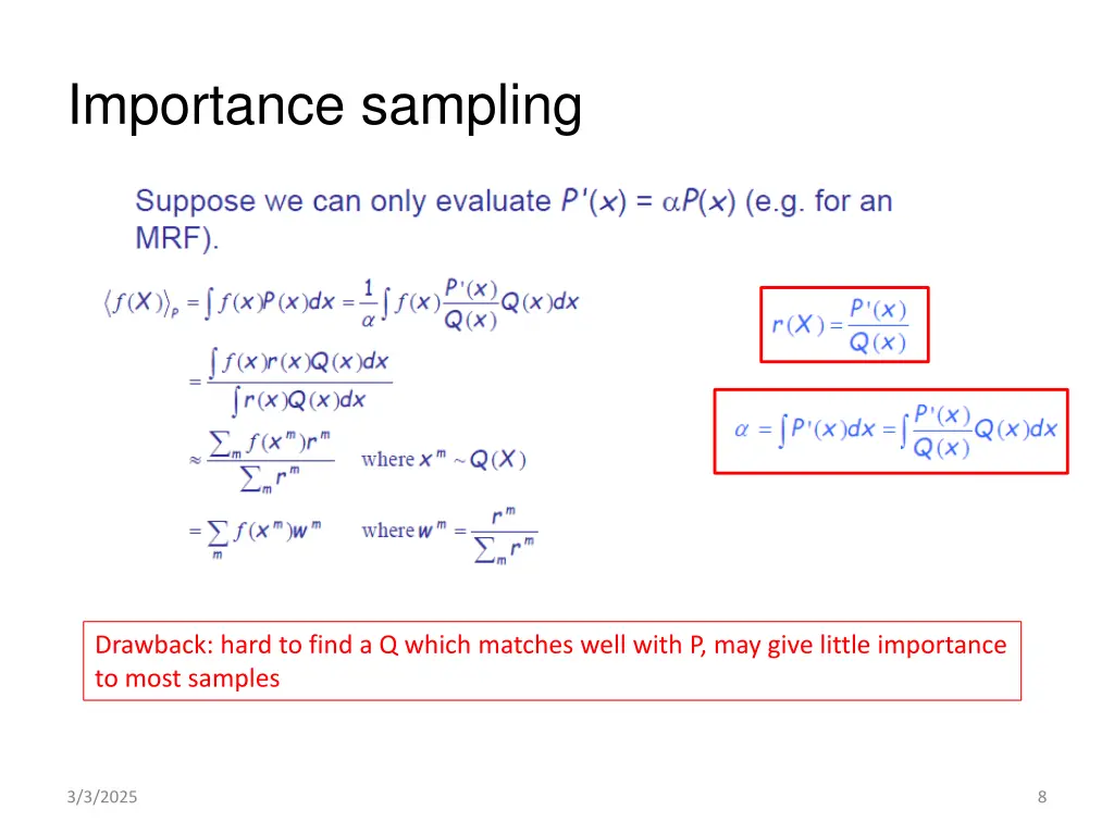 importance sampling
