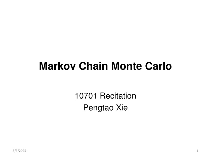 markov chain monte carlo