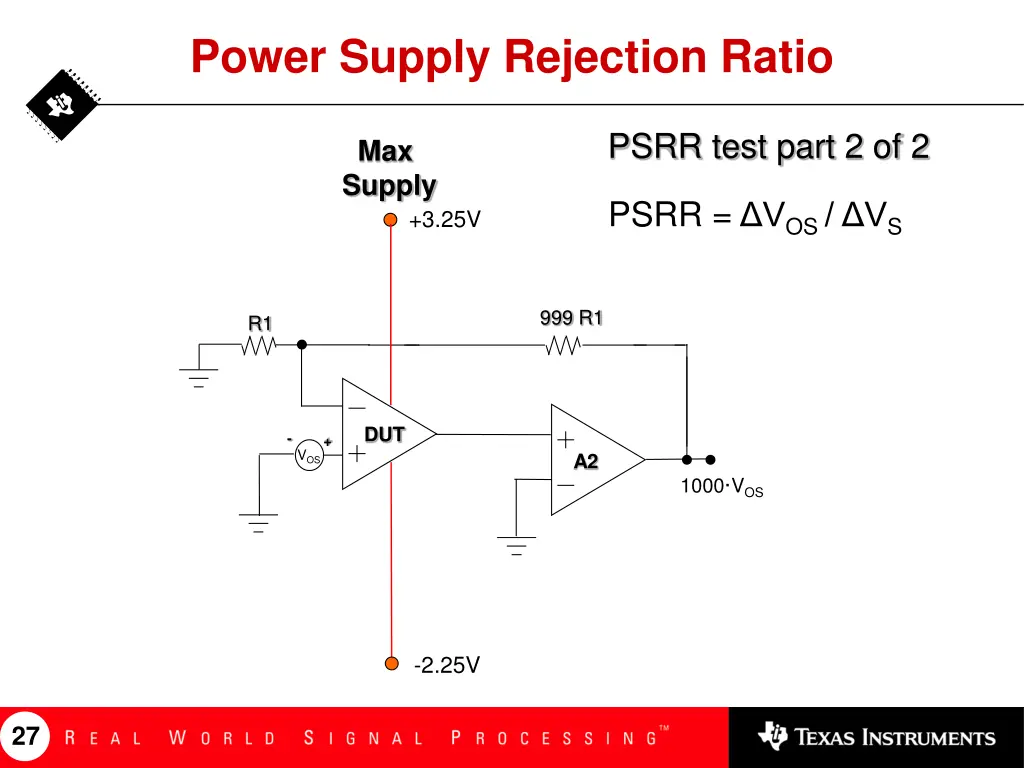 power supply rejection ratio 1