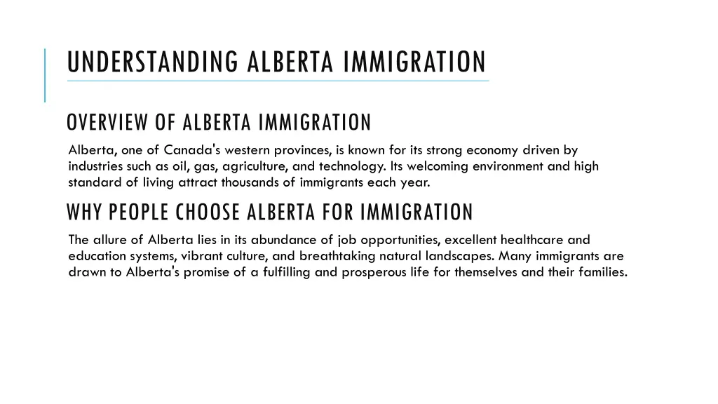 understanding alberta immigration