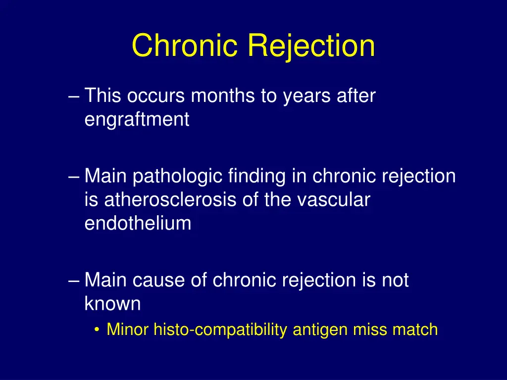 chronic rejection
