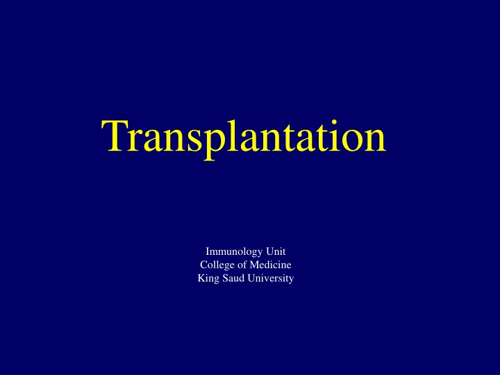 transplantation
