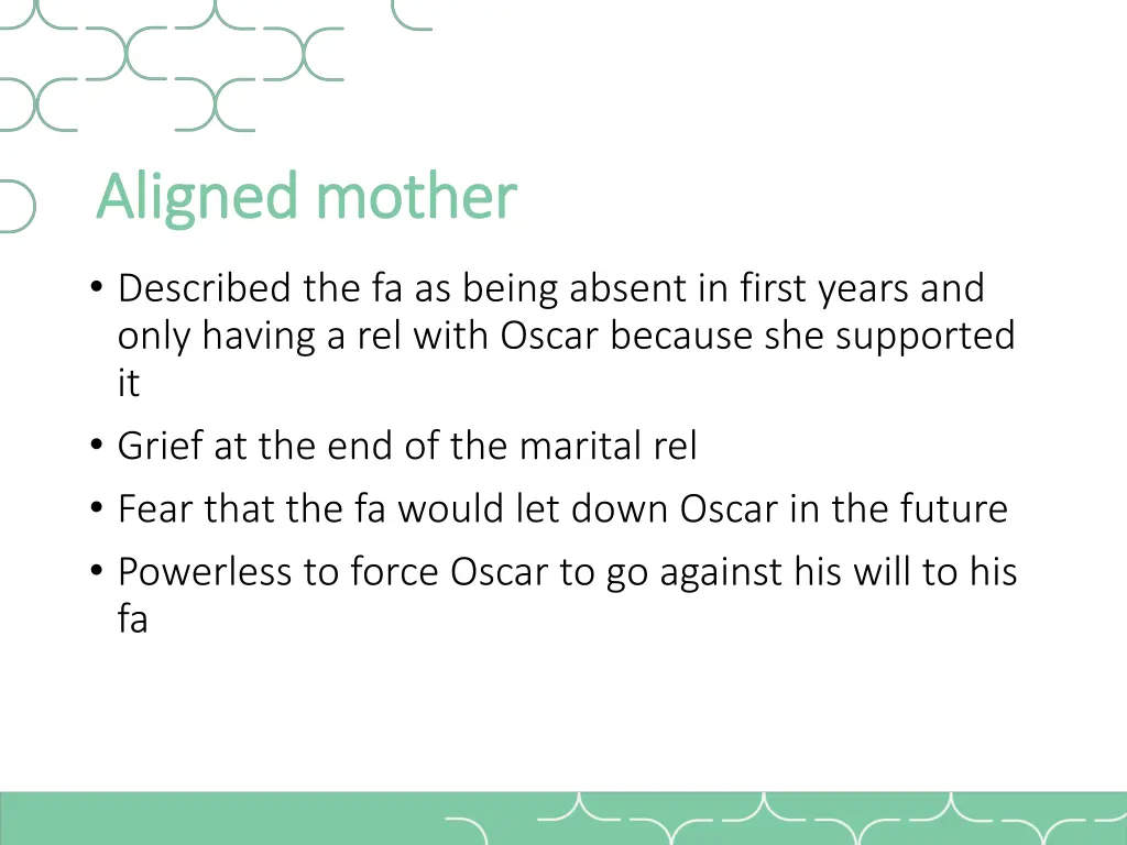 aligned mother aligned mother