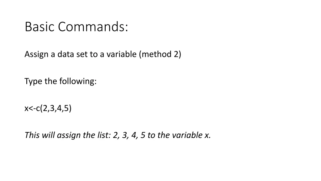 basic commands 1