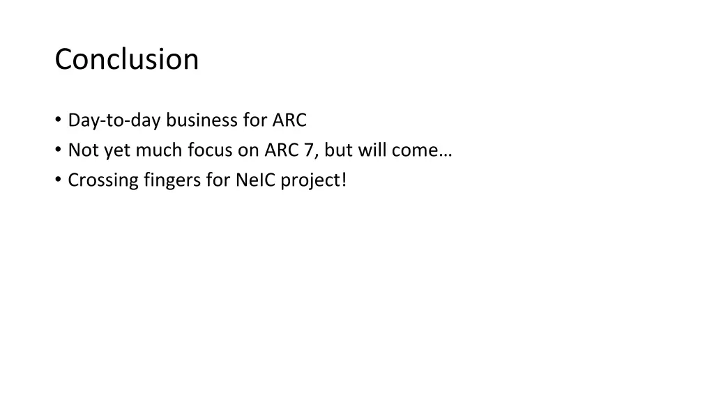 conclusion