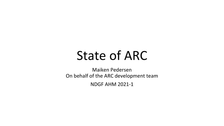 state of arc