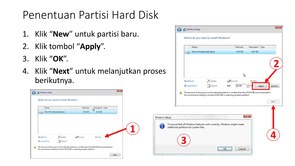 penentuan partisi hard disk